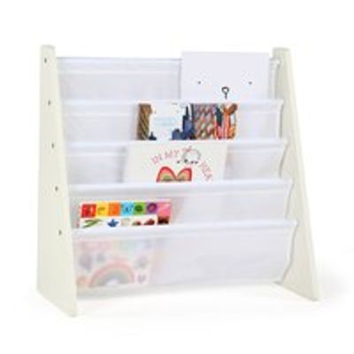 Cambridge Kids Bookcase, 4 Tier Book Storage Bookshelf, White