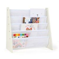 Cambridge Kids Bookcase, 4 Tier Book Storage Bookshelf, White