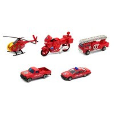 Playwell Die-Cast Vehicle Playset 5-Pack Fire
