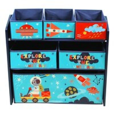 Outer Space Wooden Storage Bins