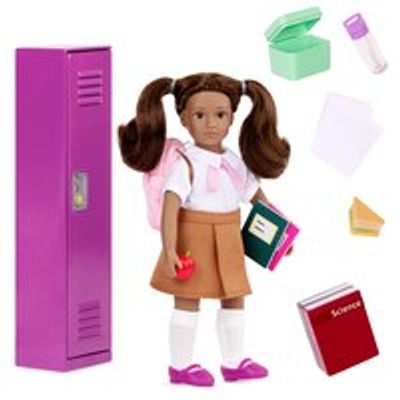Jessalyn's School Locker Set, 6-inch Doll & Accessories