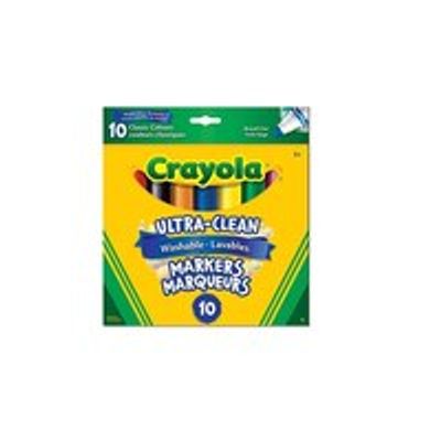 Crayola Ultra-Clean Washable Fine Line Markers 12-Color Set