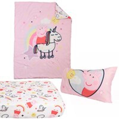 Set of 3 Toddler Bedding, Peppa Pig