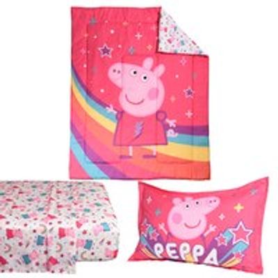 Set of 4 Twin Bedding, Peppa Pig