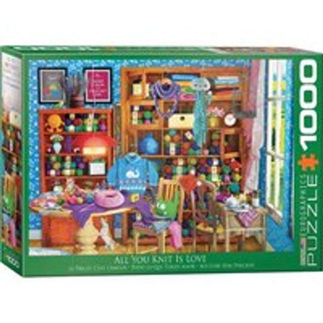 Jigsaw Puzzle All You Knit is Love 1000 Pieces