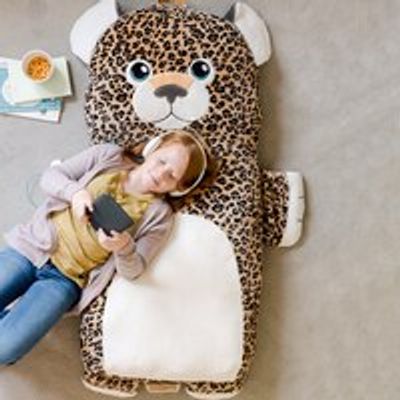 Luxe Loungers| 52"L Premium Character Cushion, Leopard