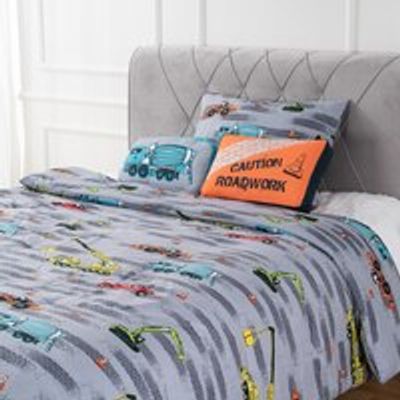 Construction Printed Juvenile Comforter Set