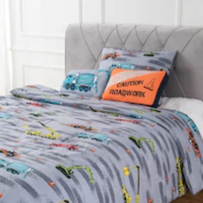 Construction Printed Juvenile Comforter Set - Full/Queen