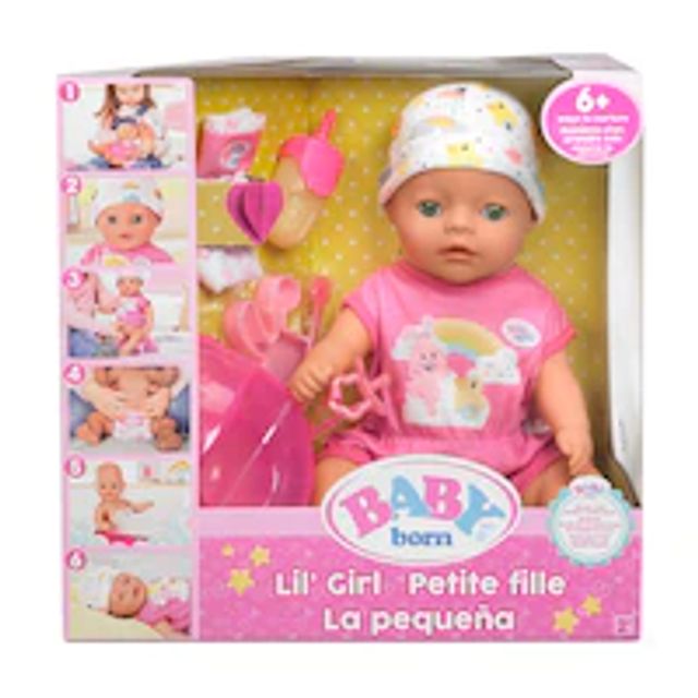 14" Interactive Lil Girl Baby Doll -Green Eyes.