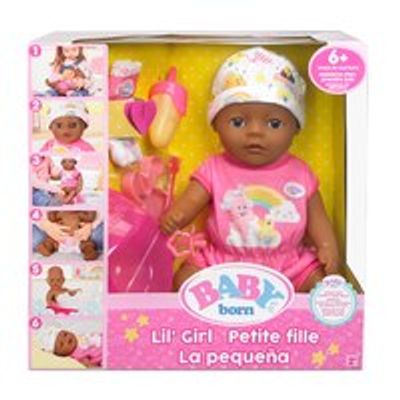 14" Interactive Lil Girl Baby Doll -Brown Eyes