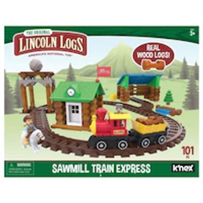Lincoln Logs, 101pc Sawmill Train Express