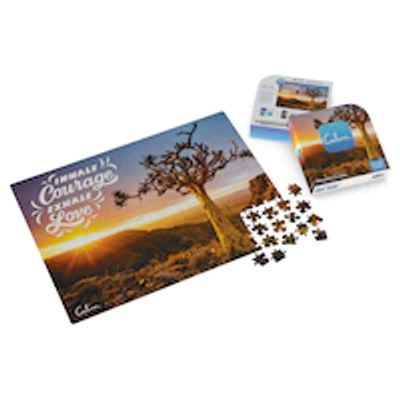 300-Piece Calm Puzzle for Relaxation, Stress Relief, and Mood Elevation, for Adults and Kids Ages 8 and up, Quiver Tree