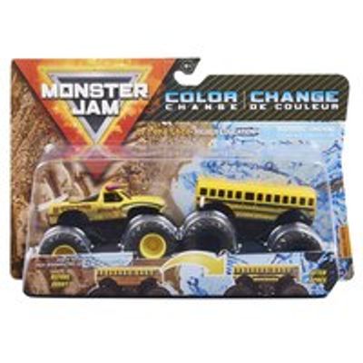 Monster Jam, Official El Toro Loco vs. Higher Education Color-Changing Die-Cast Monster Trucks, 1:64 Scale
