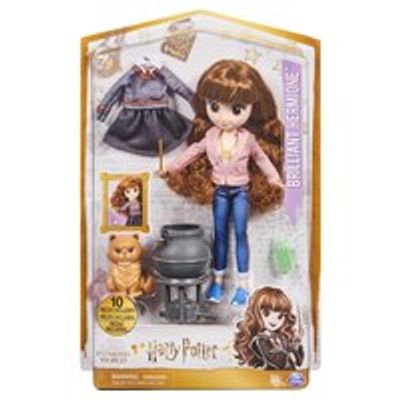 Wizarding World, 8-inch Brilliant Hermione Granger Doll Gift Set with 5 Accessories and 2 Outfits, Kids Toys for Girls Ages 5 and