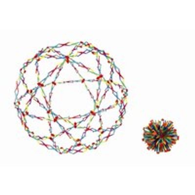 Hoberman Mini Sphere Expanding Ball Rainbow