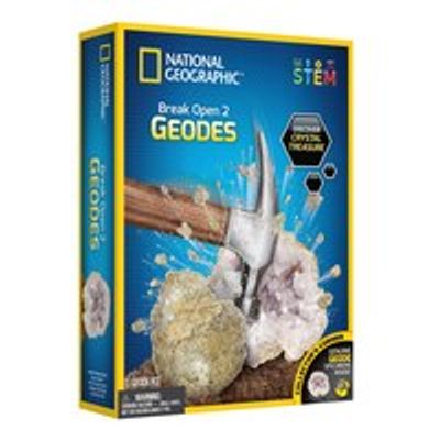 National Geographic Break Open 2 Real Geodes