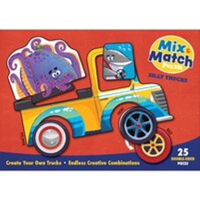 Mix & Match Puzzle: Silly Trucks