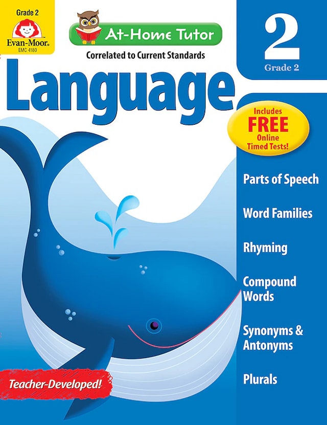 At-Home Tutor: Language Grade 2 Workbook by Evan-Moor Corporation, Paperback | Indigo Chapters