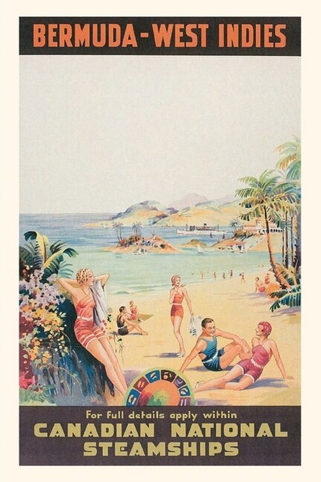 Vintage Journal Bermuda-West Indies Travel Poster by Found Image Press, Paperback | Indigo Chapters