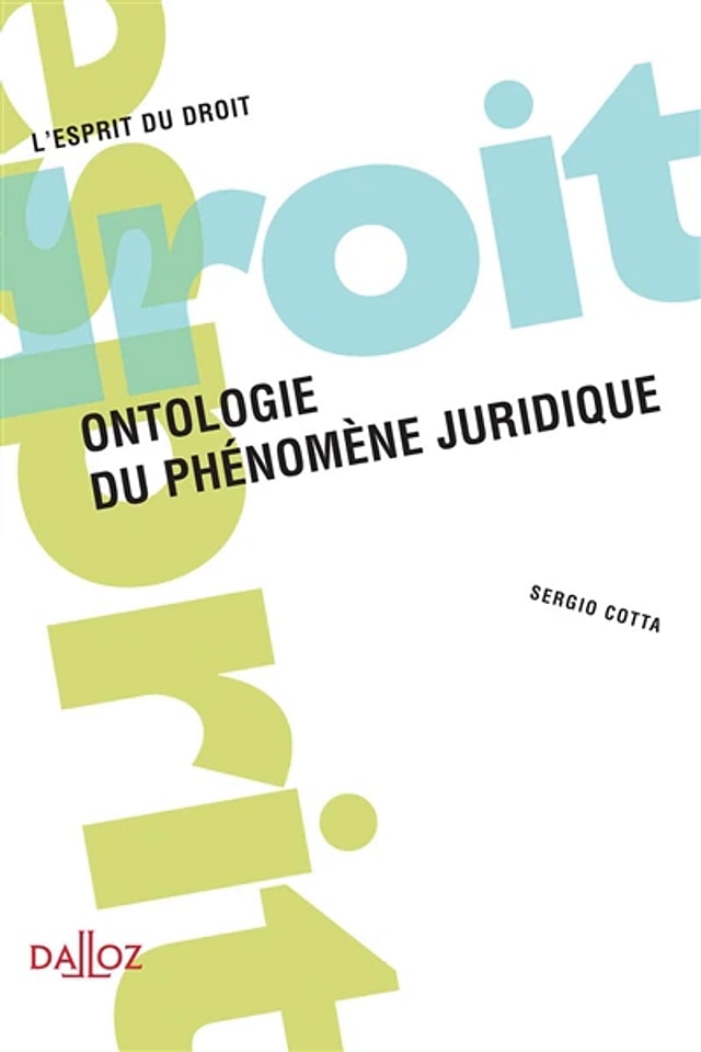 Ontologie du phénomène juridique by Sergio Cotta, Paperback | Indigo Chapters