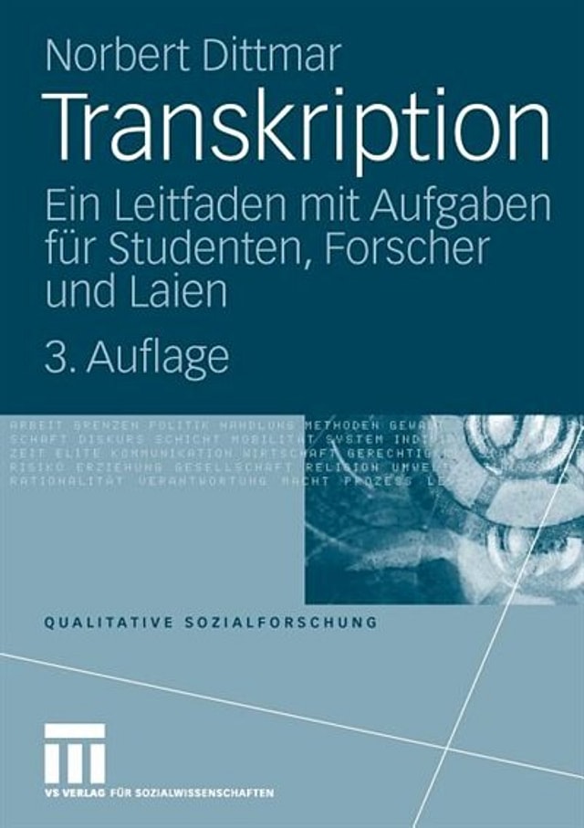 Transkription by Norbert Dittmar, Paperback | Indigo Chapters