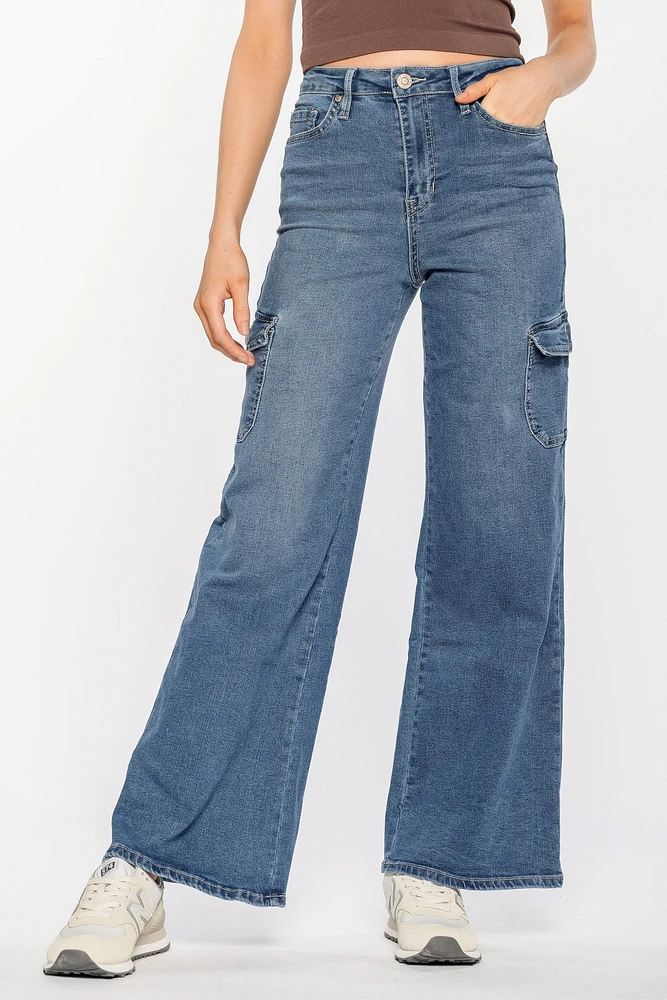 YMI Medium Wash Cargo Jean