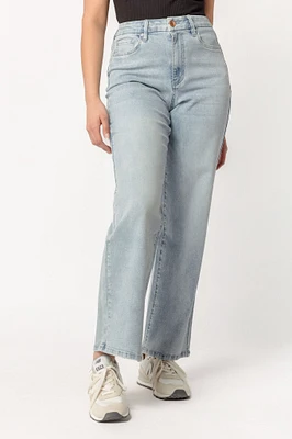 YMI Light Wash Wide-Leg Jean