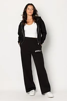 Brooklyn Embroidered Wide Leg Sweatpant