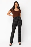 Ashtyn Plaid Seriously Slimming Bootcut Pant