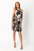 Large Floral Spaghetti Strap Dress