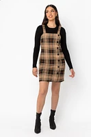 Storie Plaid Jacquard Bodycon Jumper