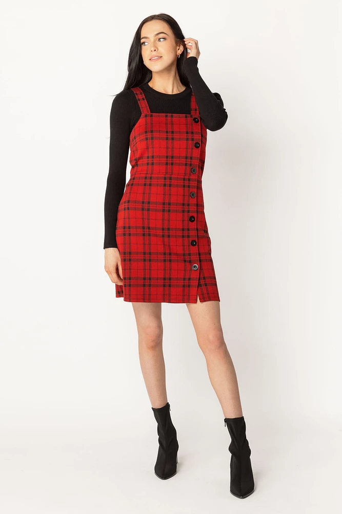 Londyn Plaid Jacquard Bodycon Jumper