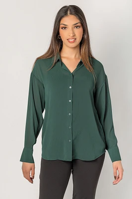 Crinkle Chiffon Blouse