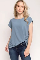 Airflow Twisted Hem Blouse