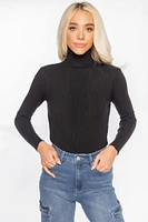 Ribbed Long Sleeve Turtleneck