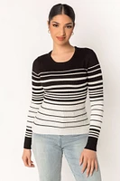 Long Sleeve Crewneck Ribbed Sweater