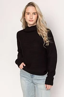 Horizontal Stitch Mockneck Sweater