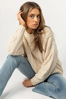 Oversized Cable Knit Sweater