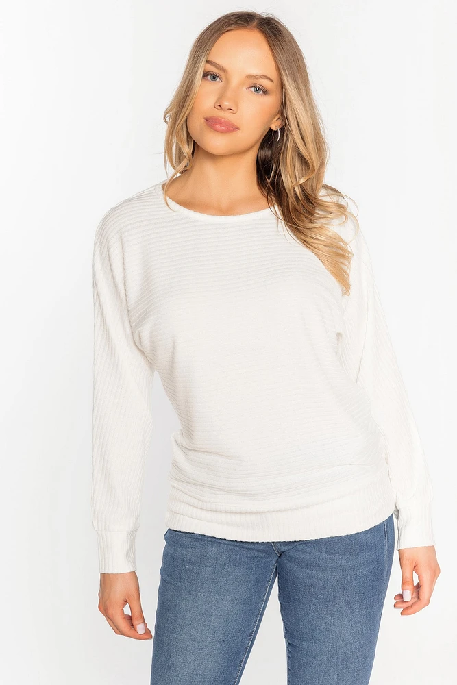 Dolman Sleeve Hacci Sweater