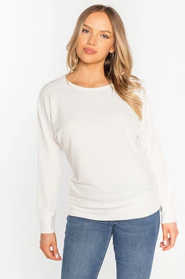 Dolman Sleeve Hacci Sweater