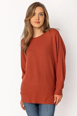 Dolman Sleeve Hacci Sweater