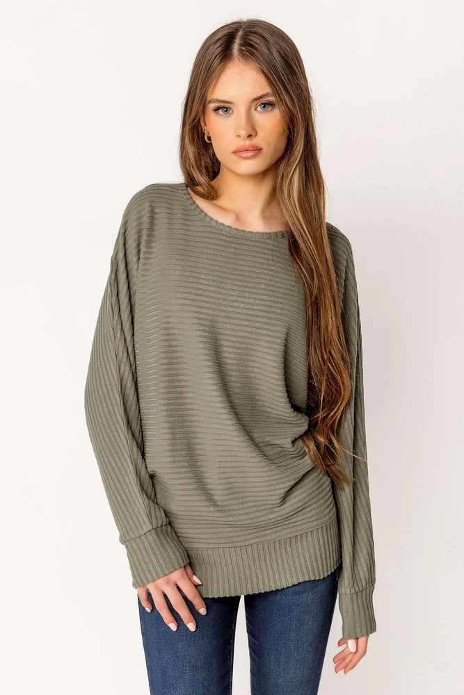 Dolman Sleeve Hacci Sweater