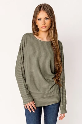 Dolman Sleeve Hacci Sweater