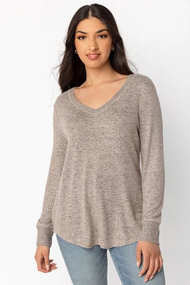 Dolman Sleeve V-Neck Supersoft Sweater