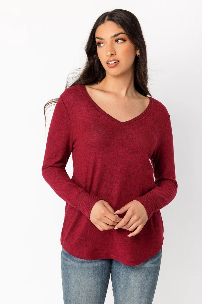 Dolman Sleeve V-Neck Supersoft Sweater