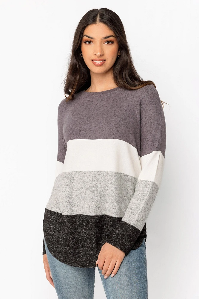 Supersoft Crewneck Colourblock Sweater