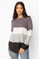 Supersoft Crewneck Colourblock Sweater