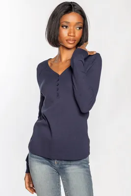 Thermal Henley Long Sleeve
