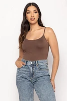 Scoop-Neck Cami with Spaghetti Straps