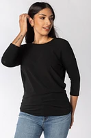 ONLY 3/4 Sleeve Crew-Neck Tee